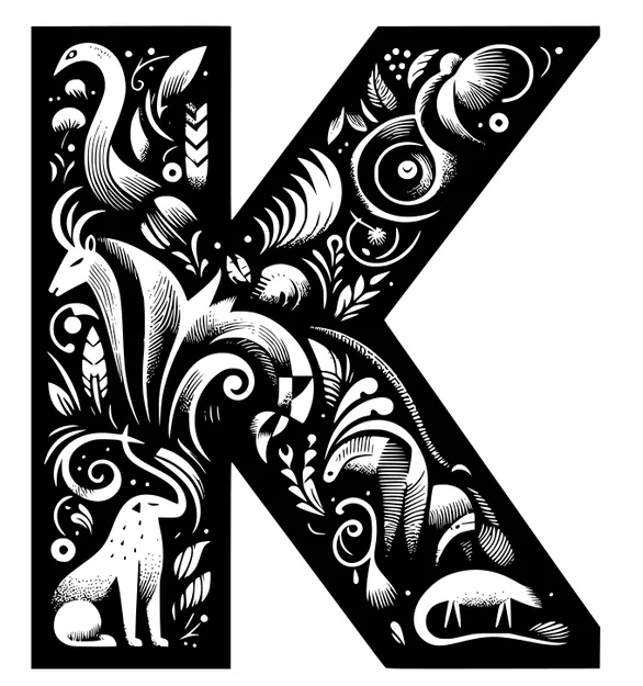 Mô hình trang trí chữ K (Crazy alphabet: Letter K) in 3D tinh xảo - Image 3