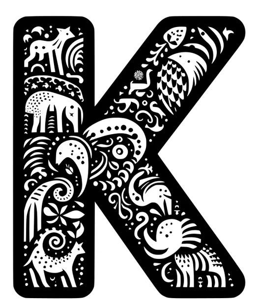 Mô hình trang trí chữ K (Crazy alphabet: Letter K) in 3D tinh xảo - Image 5