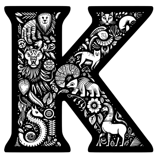 Mô hình trang trí chữ K (Crazy alphabet: Letter K) in 3D tinh xảo - Image 6