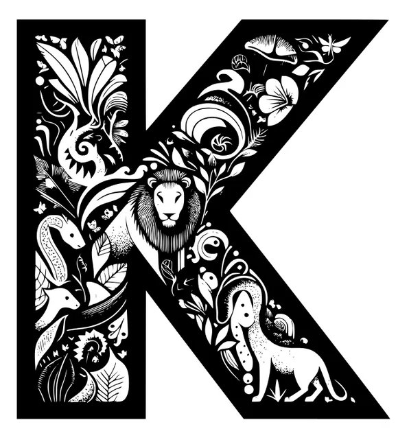 Mô hình trang trí chữ K (Crazy alphabet: Letter K) in 3D tinh xảo - Image 7