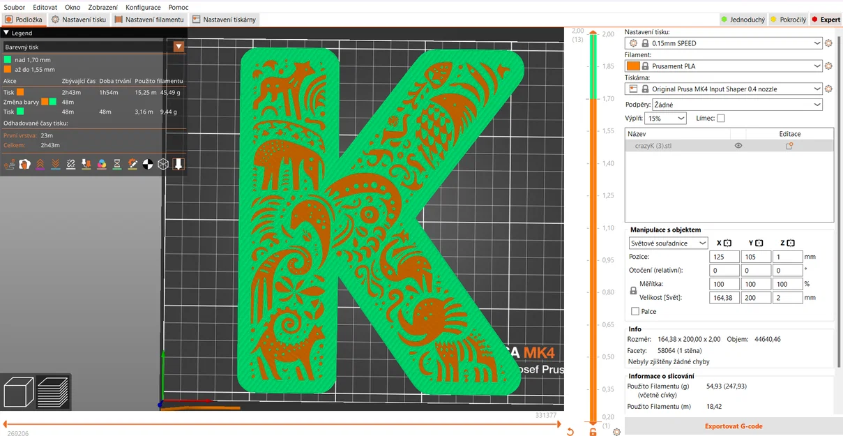 Mô hình trang trí chữ K (Crazy alphabet: Letter K) in 3D tinh xảo - Image 8