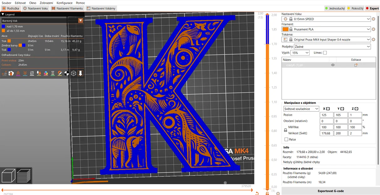 Mô hình trang trí chữ K (Crazy alphabet: Letter K) in 3D tinh xảo - Image 9