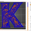 Mô hình trang trí chữ K (Crazy alphabet: Letter K) in 3D tinh xảo - Thumbnail 9