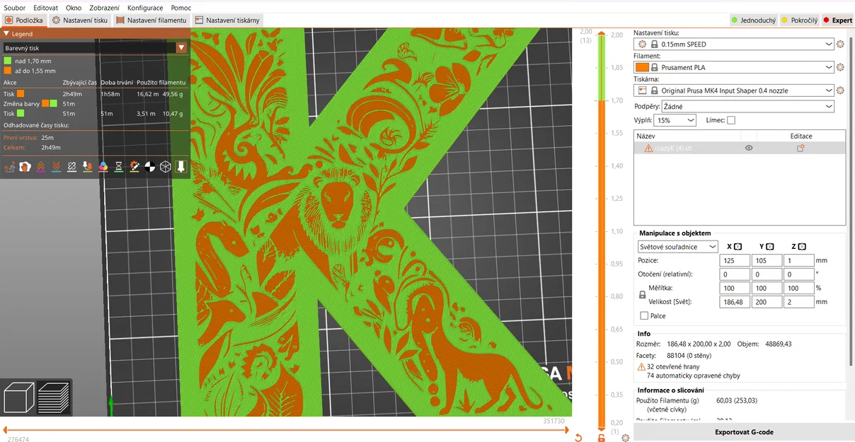 Mô hình trang trí chữ K (Crazy alphabet: Letter K) in 3D tinh xảo - Image 13