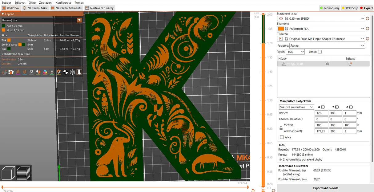 Mô hình trang trí chữ K (Crazy alphabet: Letter K) in 3D tinh xảo - Image 14
