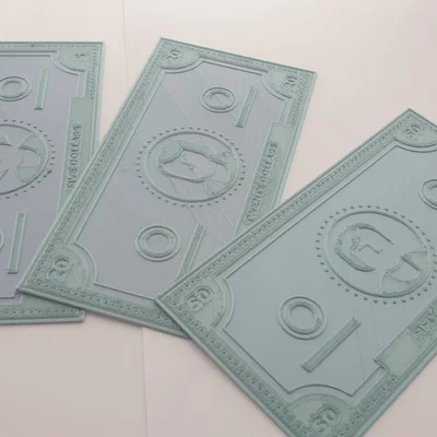 Mô hình tiền giấy đồ chơi 3D in dễ dàng cho bé