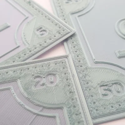 Mô hình tiền giấy đồ chơi 3D in dễ dàng cho bé