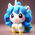 Mô hình kỳ lân (Cute Unicorn) xinh xắn in 3D trang trí bàn - Thumbnail 1