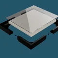Ngàm phẳng Starlink Mini kèm tấm acrylic nắp trên (Flatmount kín) - Thumbnail 6