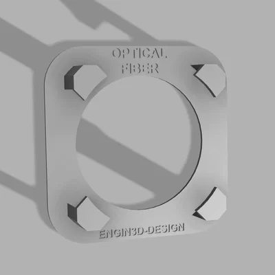 Giá đỡ cuộn dây cáp quang (Optical Fiber Loopback) in 3D tiện lợi