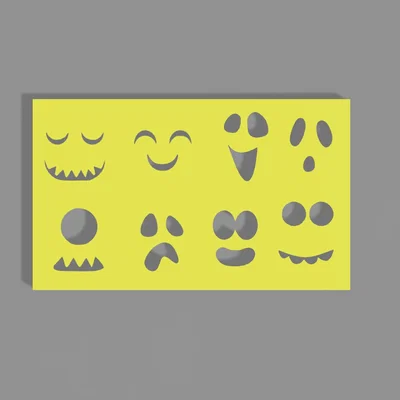 Monsters Stencil – Bộ Stencil Ghép Vẽ Quái Vật