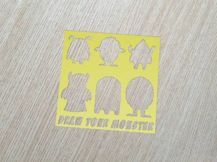 Monsters Stencil – Bộ Stencil Ghép Vẽ Quái Vật - Image 4
