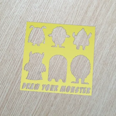 Monsters Stencil – Bộ Stencil Ghép Vẽ Quái Vật