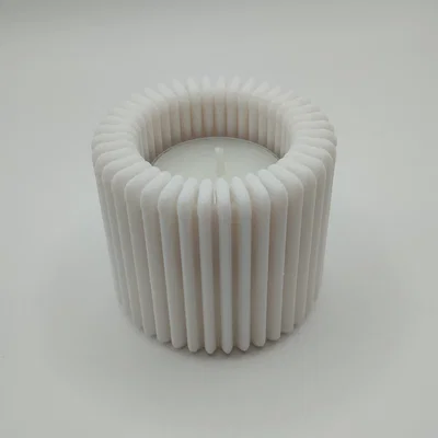 Nến/Đế Tealight Hiện Đại Vân Gân (Modern Ribbed Design Tealight Holder)