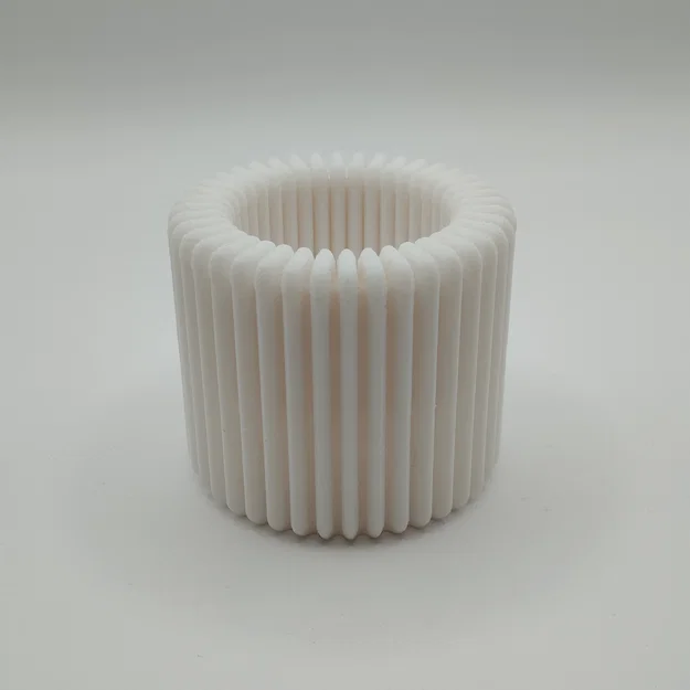 Nến/Đế Tealight Hiện Đại Vân Gân (Modern Ribbed Design Tealight Holder) - Image 4