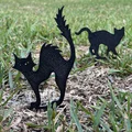 Bộ Tượng Mèo Trang Trí Sân Vườn Halloween (Halloween Garden Cat Statues) - Thumbnail 1