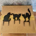 Bộ Tượng Mèo Trang Trí Sân Vườn Halloween (Halloween Garden Cat Statues) - Thumbnail 2