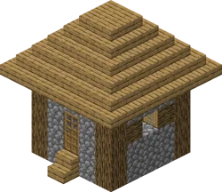 Mô hình nhà dân làng Minecraft để bàn in 3D - Image 1