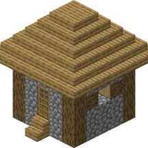 Mô hình nhà dân làng Minecraft để bàn in 3D