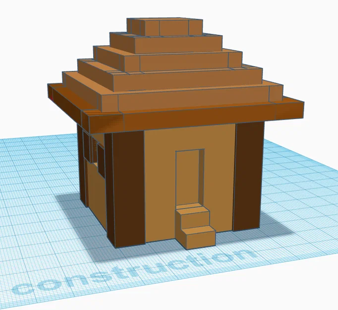 Mô hình nhà dân làng Minecraft để bàn in 3D - Image 2