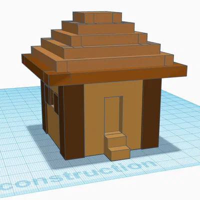 Mô hình nhà dân làng Minecraft để bàn in 3D