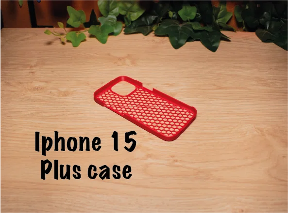Ốp lưng bảo vệ tổ ong cho iPhone 15 Plus - In 3D độc đáo - Image 1