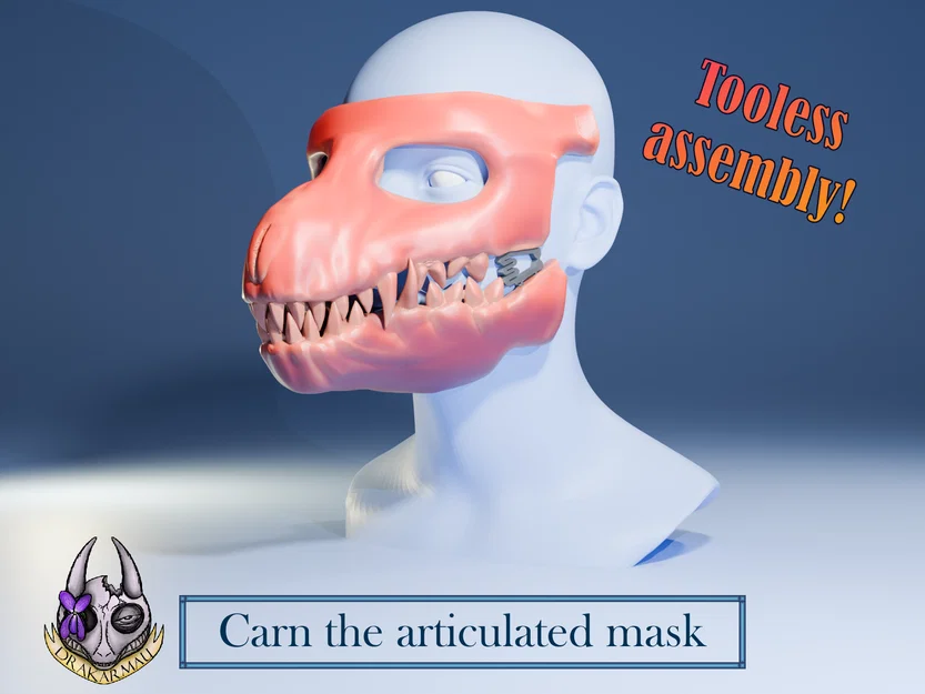 Carn – Mặt nạ khớp nối (articulated mask) - Image 1