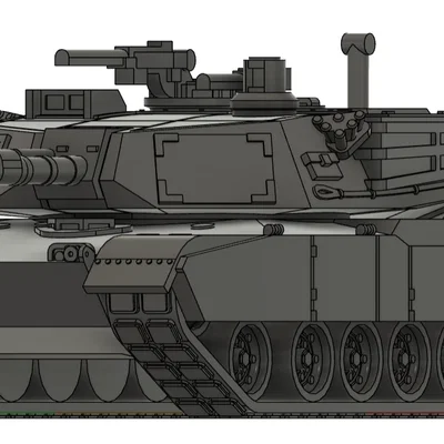 Mô hình xe tăng M1A2 Abrams SEP tỉ lệ 1:42 (in 3D chất lượng)