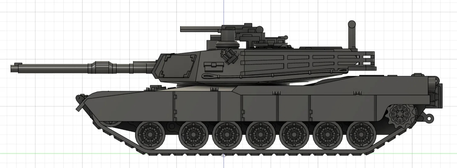 Mô hình xe tăng M1A2 Abrams SEP tỉ lệ 1:42 (in 3D chất lượng) - Image 4