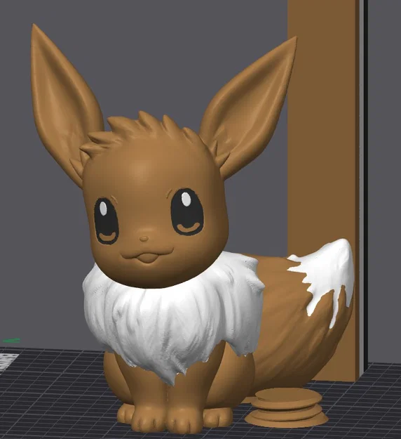 Mô hình 3D ống heo Pokemon Eevee - In không cần hỗ trợ - Image 1
