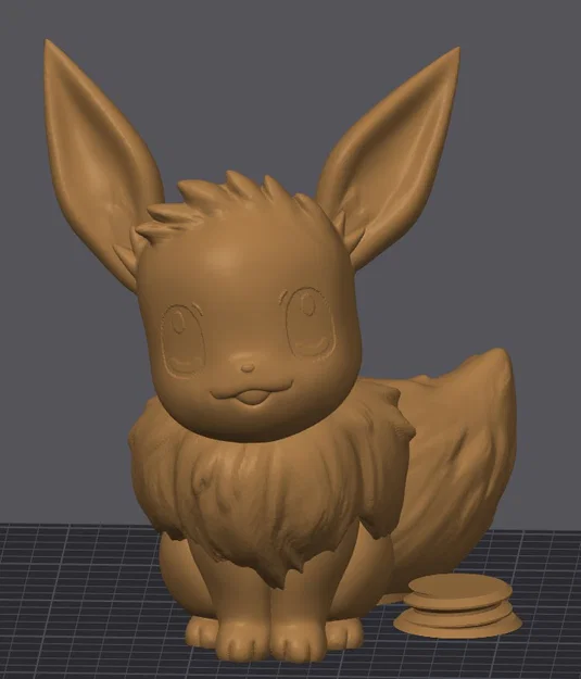 Mô hình 3D ống heo Pokemon Eevee - In không cần hỗ trợ - Image 2