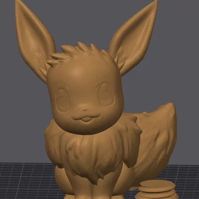 Mô hình 3D ống heo Pokemon Eevee - In không cần hỗ trợ
