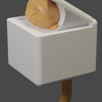 Móc Treo Chìa Khóa Mèo Bản Tinh Chỉnh (cứng hơn, dễ in hơn)