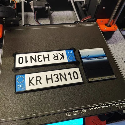 Bảng số xe cho xe điện trẻ em | 13,3x3,8 cm | cho MMU