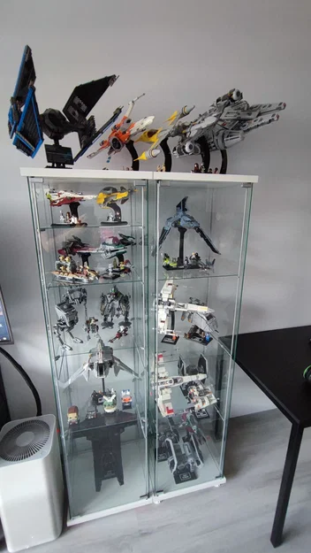 Thêm kệ cho tủ kính IKEA DETOLF / Adapter đổi chiều cao - Image 4