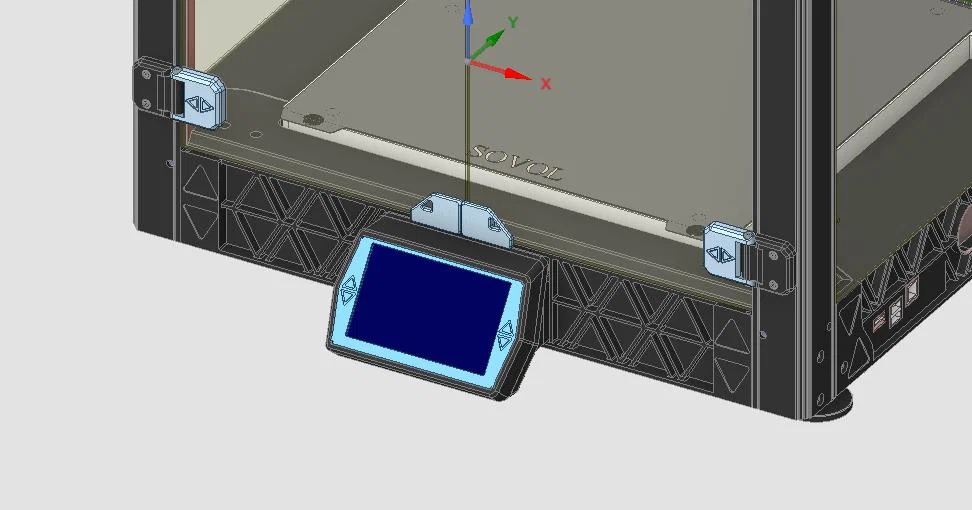Sovol SV08 5" BTT HDMI Display V1.2 - Ngàm/mount gắn vị trí zin, không cần khoan - Image 2