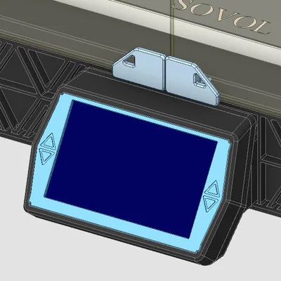 Sovol SV08 5" BTT HDMI Display V1.2 - Ngàm/mount gắn vị trí zin, không cần khoan