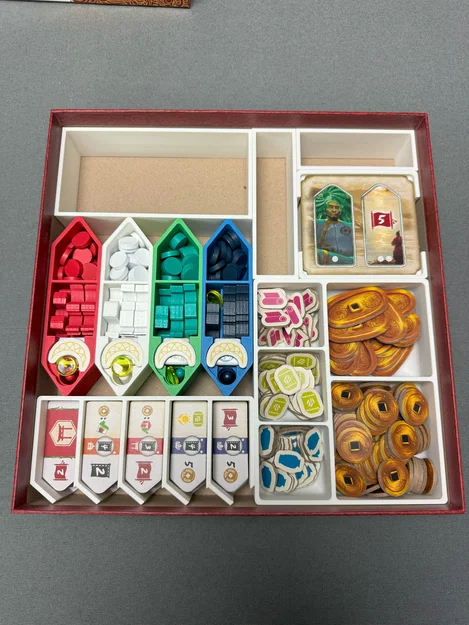 Bộ khay in 3D tiện ích cho board game River of Gold - Image 2