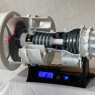 Mô hình Động cơ phản lực 3D - Turbofan Driver V3 (Đã cập nhật)