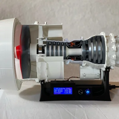 Mô hình Động cơ phản lực 3D - Turbofan Driver V3 (Đã cập nhật)