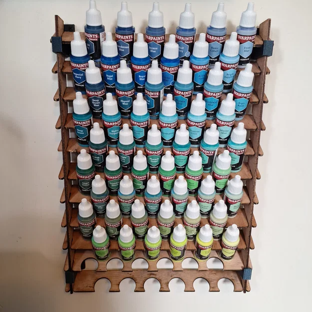 Kệ sơn Army Painter/Vallejo treo tường 66 ô 300x400 - Image 2
