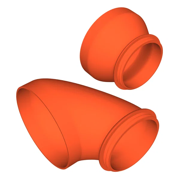 Bộ adapter ống thoát khí 4 inch cho máy in 3D Elegoo Saturn 4 - Image 1