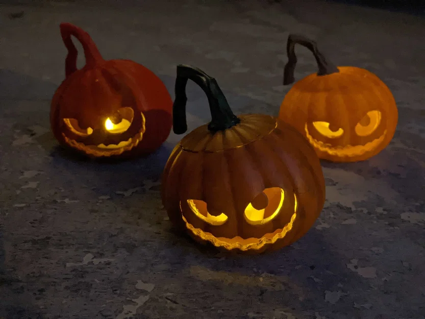 Mẫu in 3D bí ngô Halloween trang trí cực chất - Image 2