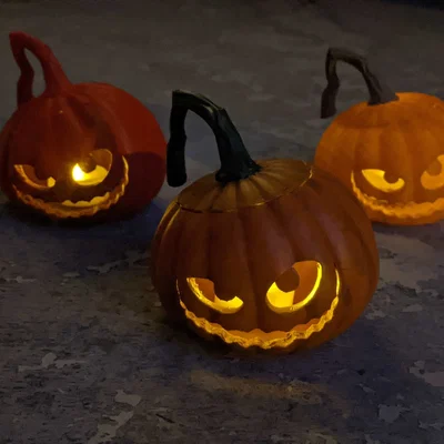Mẫu in 3D bí ngô Halloween trang trí cực chất