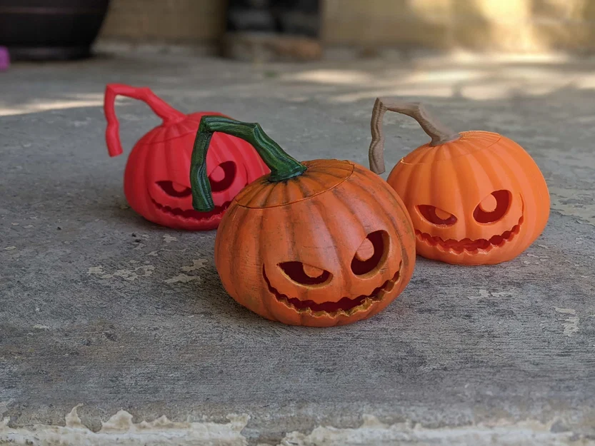 Mẫu in 3D bí ngô Halloween trang trí cực chất - Image 3