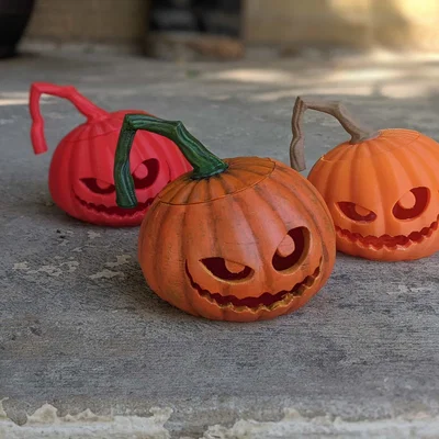 Mẫu in 3D bí ngô Halloween trang trí cực chất
