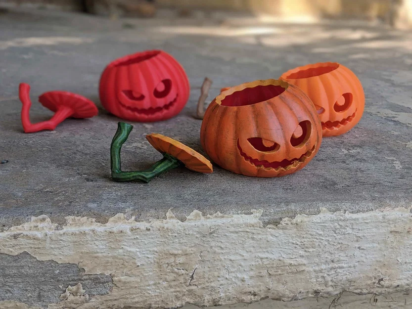 Mẫu in 3D bí ngô Halloween trang trí cực chất - Image 4