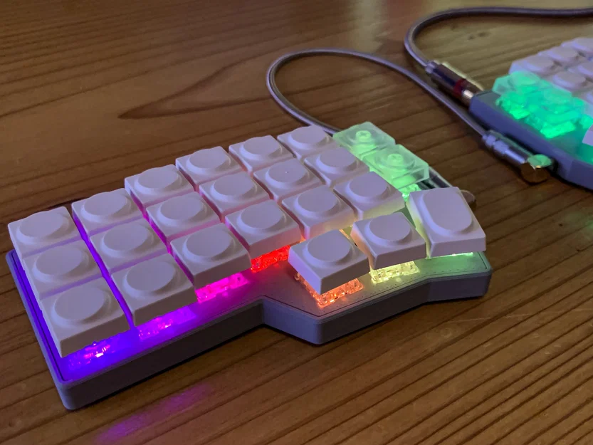 Bộ Case và Plate 3D Cho Bàn Phím Cơ Corne V4.1 MX - Image 1