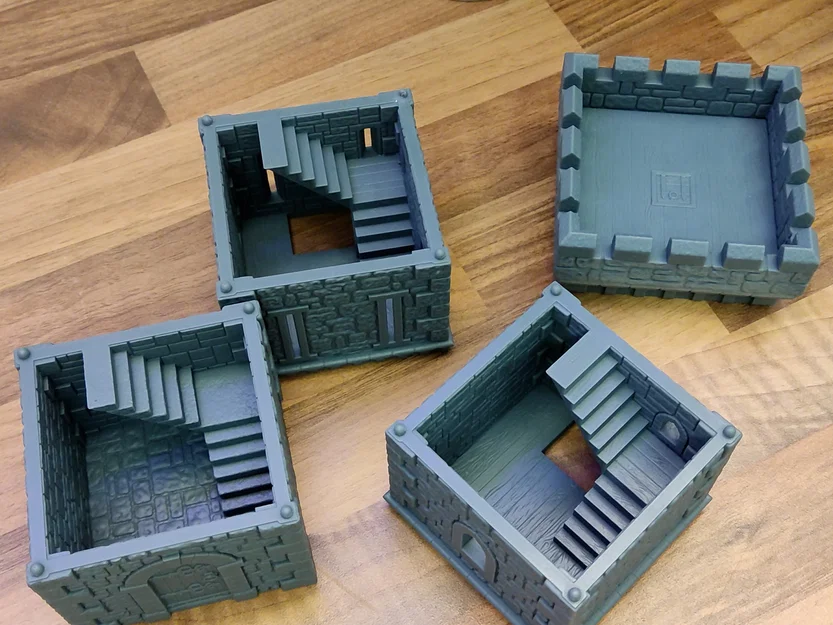 Tháp Lâu Đài – In 3D Không Cần Support, Dễ In cho RPG & Diorama - Image 3