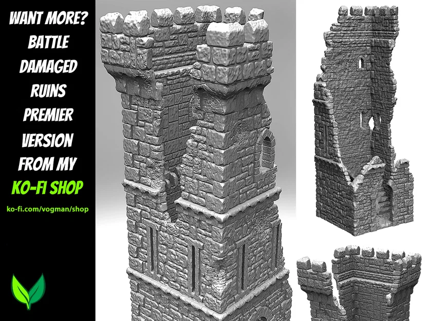 Tháp Lâu Đài – In 3D Không Cần Support, Dễ In cho RPG & Diorama - Image 8